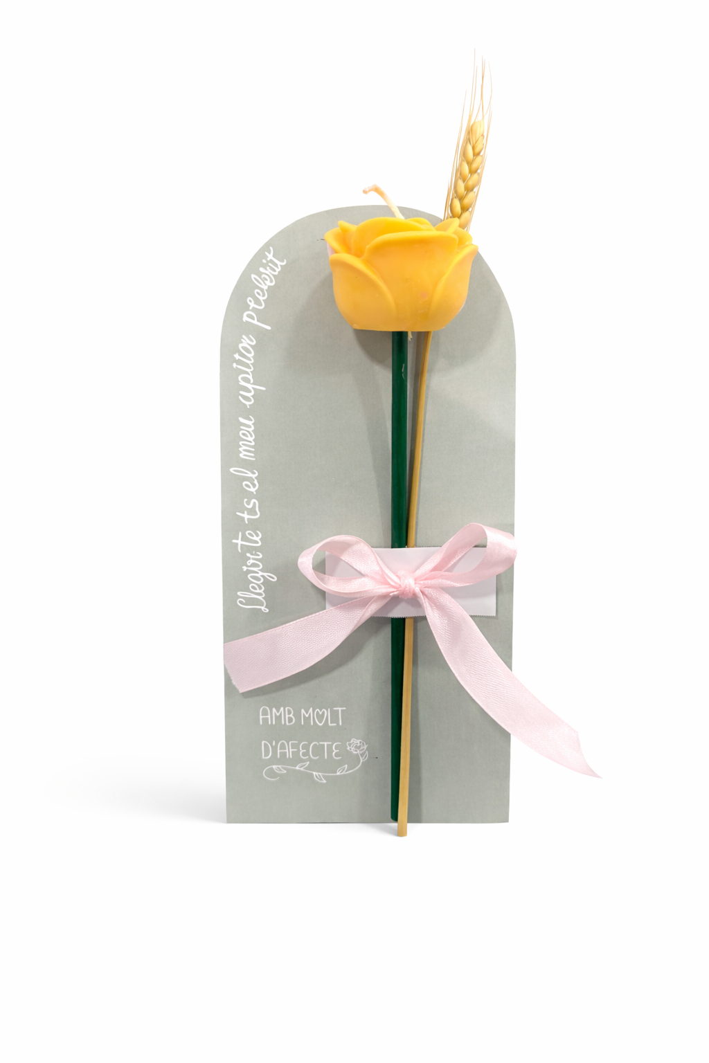 Espelma Sant Jordi - Rosa de llum - Imagen 3