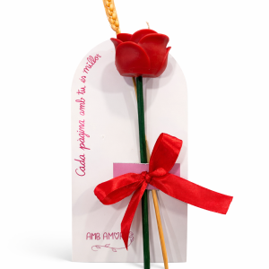 Espelma Sant Jordi - Rosa de llum