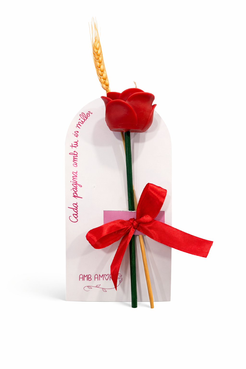 Espelma Sant Jordi - Rosa de llum