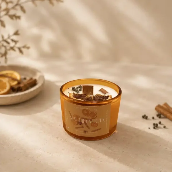 Abundancia – Vela mini Canela y Naranja