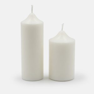 Cirios de Luz – Velas Cilíndricas Blancas - Pack 2 unidades