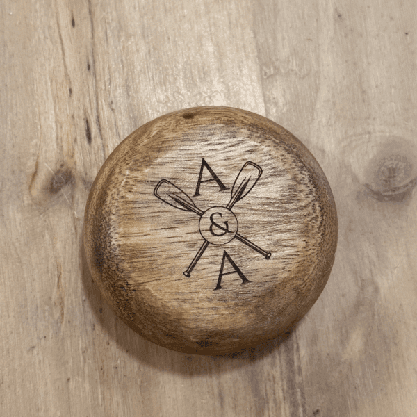 Cuenco de Madera natural · detalle de boda personalizado