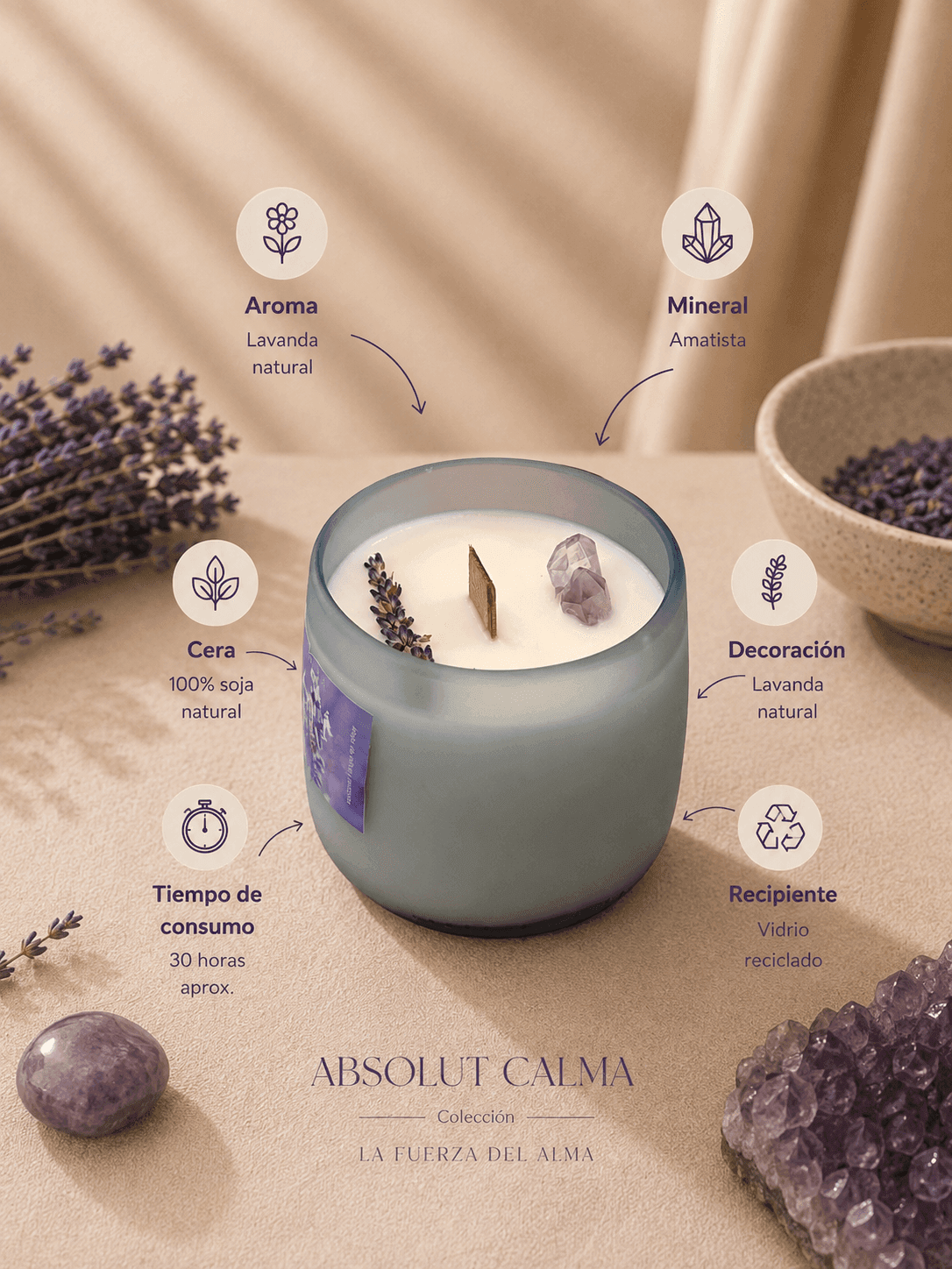 Vidrio reciclado Aqua – Absolut Calma - Imagen 2
